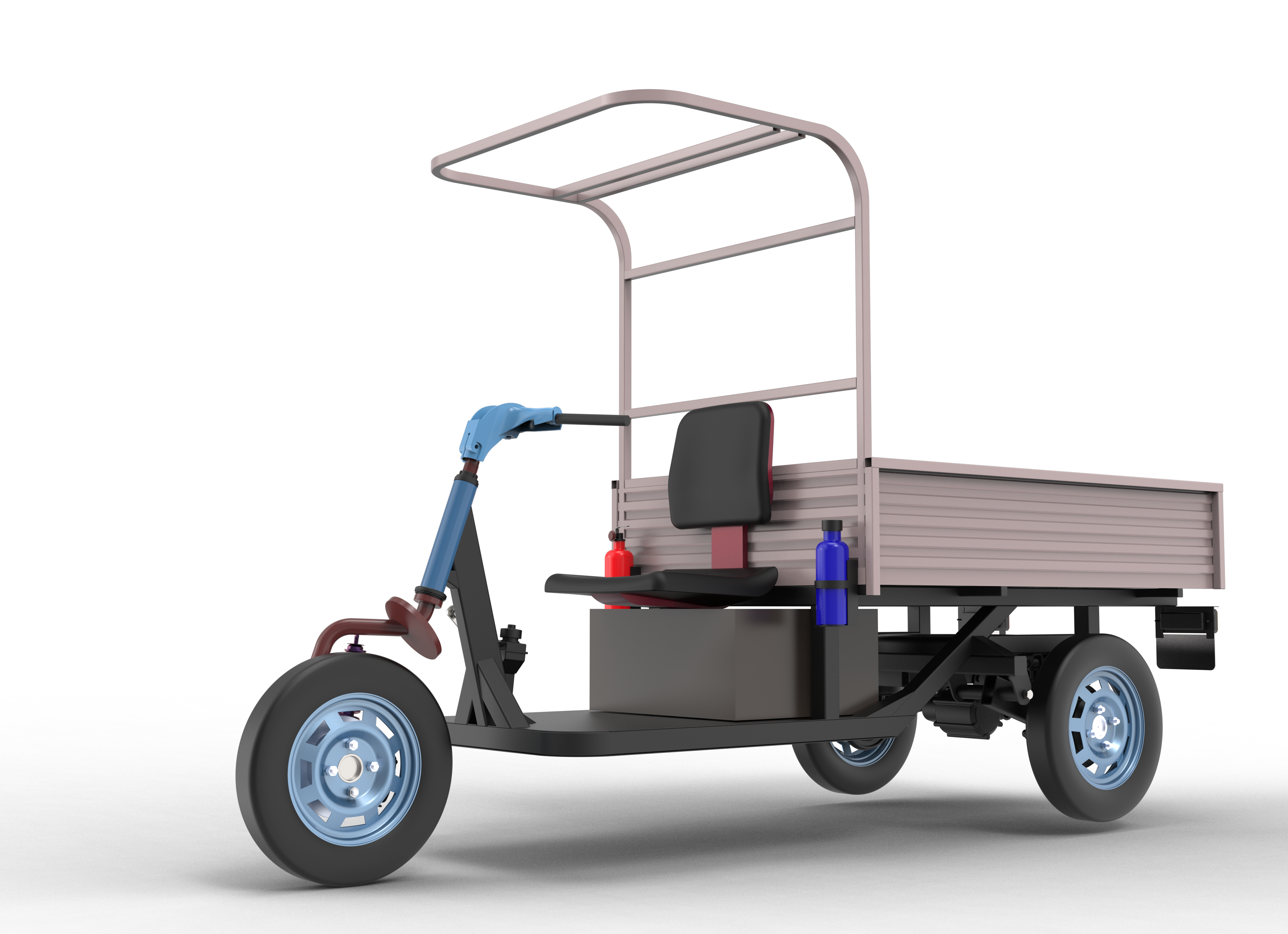 Koios Engineering Solutions render L3 - LOADER RIKSHAW ASSEMBLY 